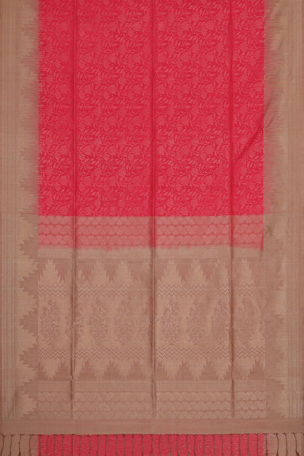 Image of Light Red Silk Saree