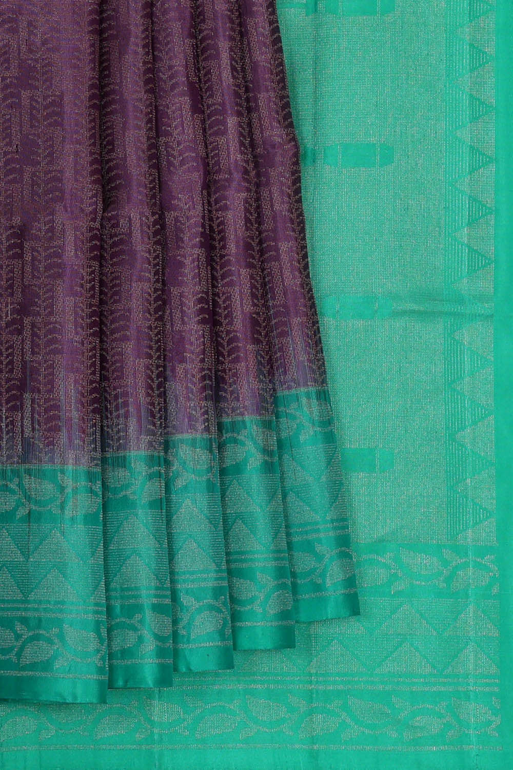 Violet Silk Saree
