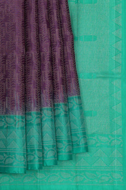 Image of Violet Silk Saree