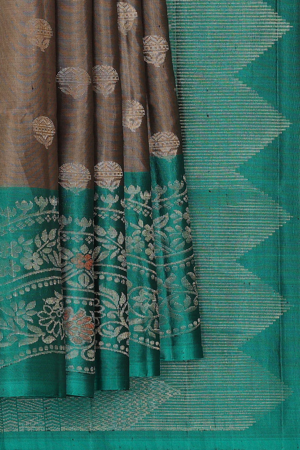 Grey Silk Saree