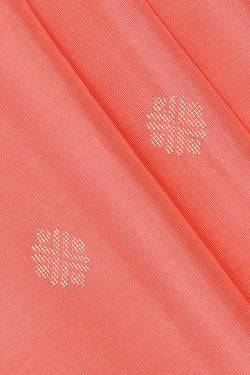 Image of Peach Silk Saree