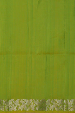 Image of Parrot Green Silk Saree