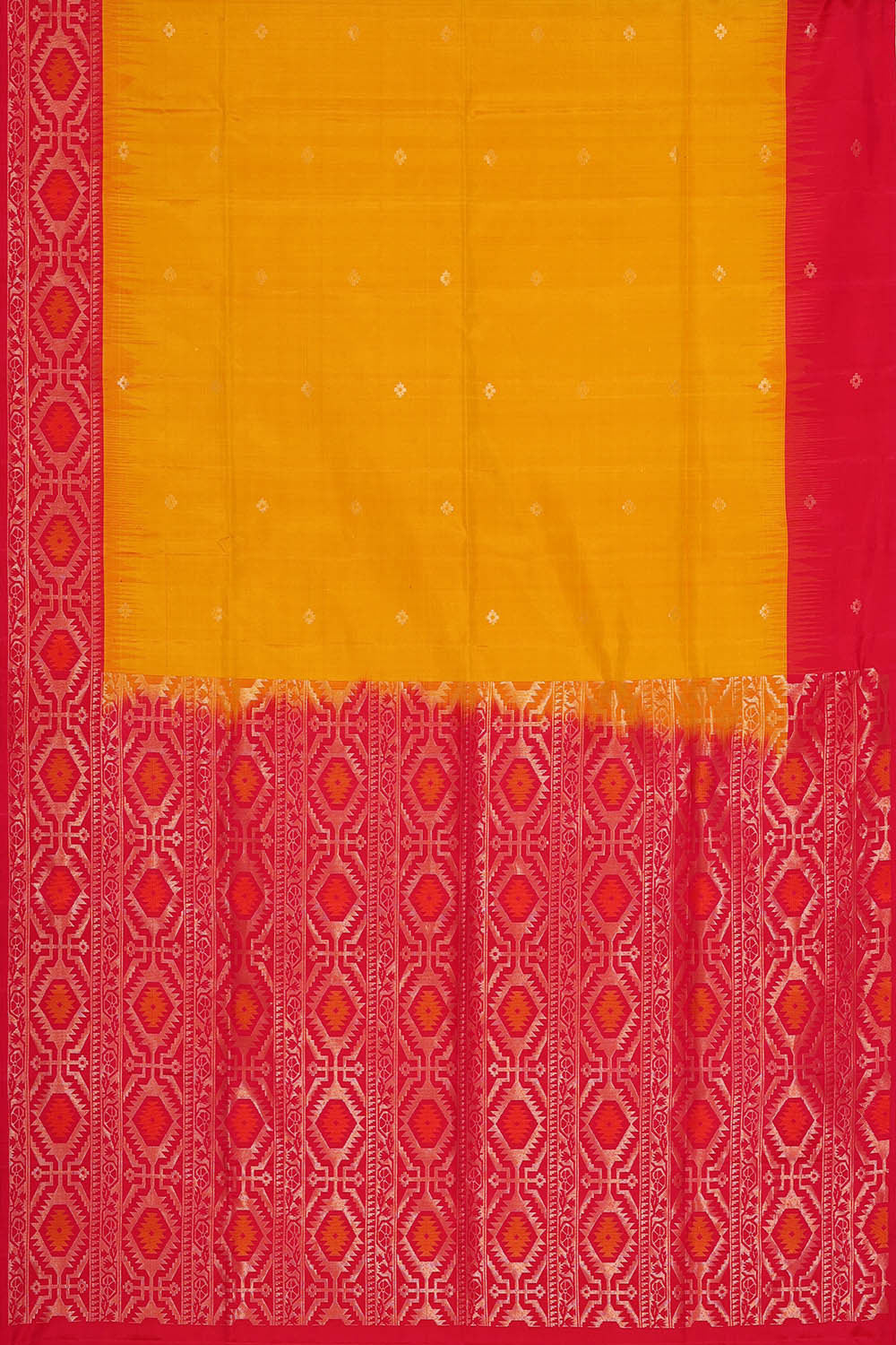 Image of Yellow Silk Saree