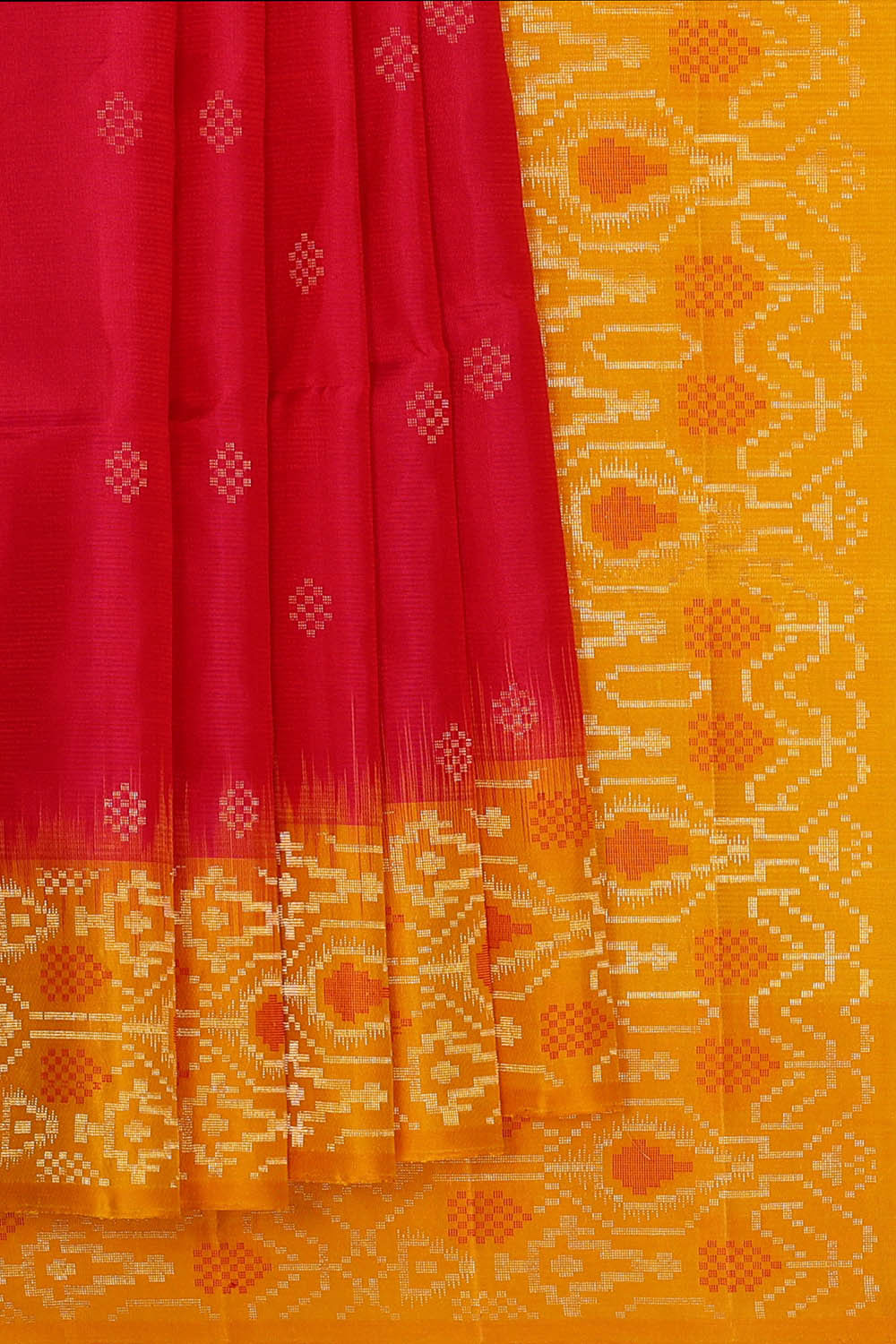 Image of Red Silk Saree