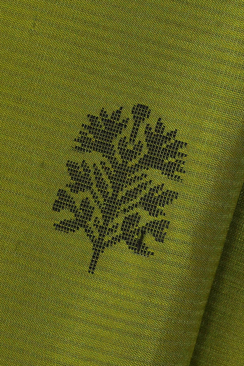 Image of Parrot Green Silk Saree