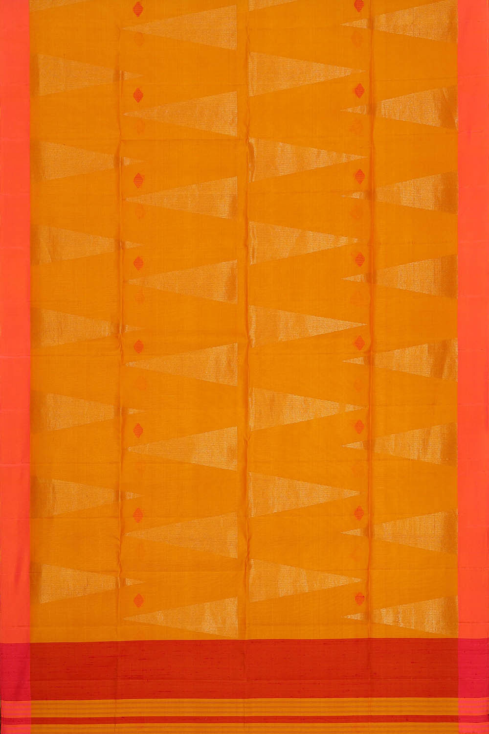 Image of Yellow Silk Saree