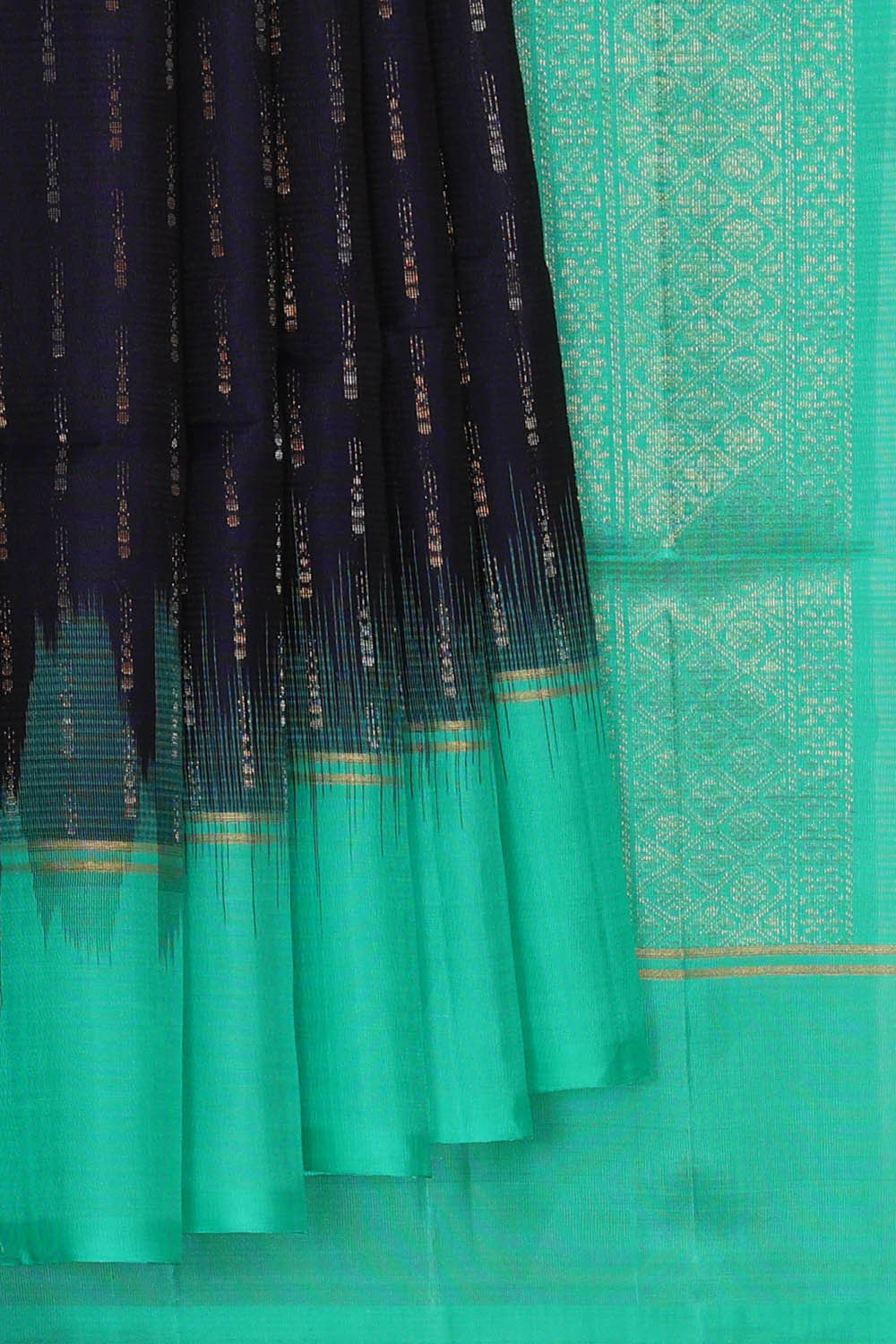 Navy Blue Silk Saree