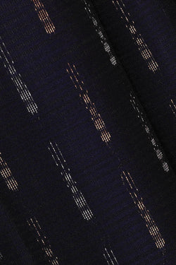 Image of Navy Blue Silk Saree