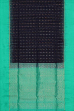Image of Navy Blue Silk Saree