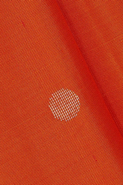 Image of Mustard Orange Silk Saree