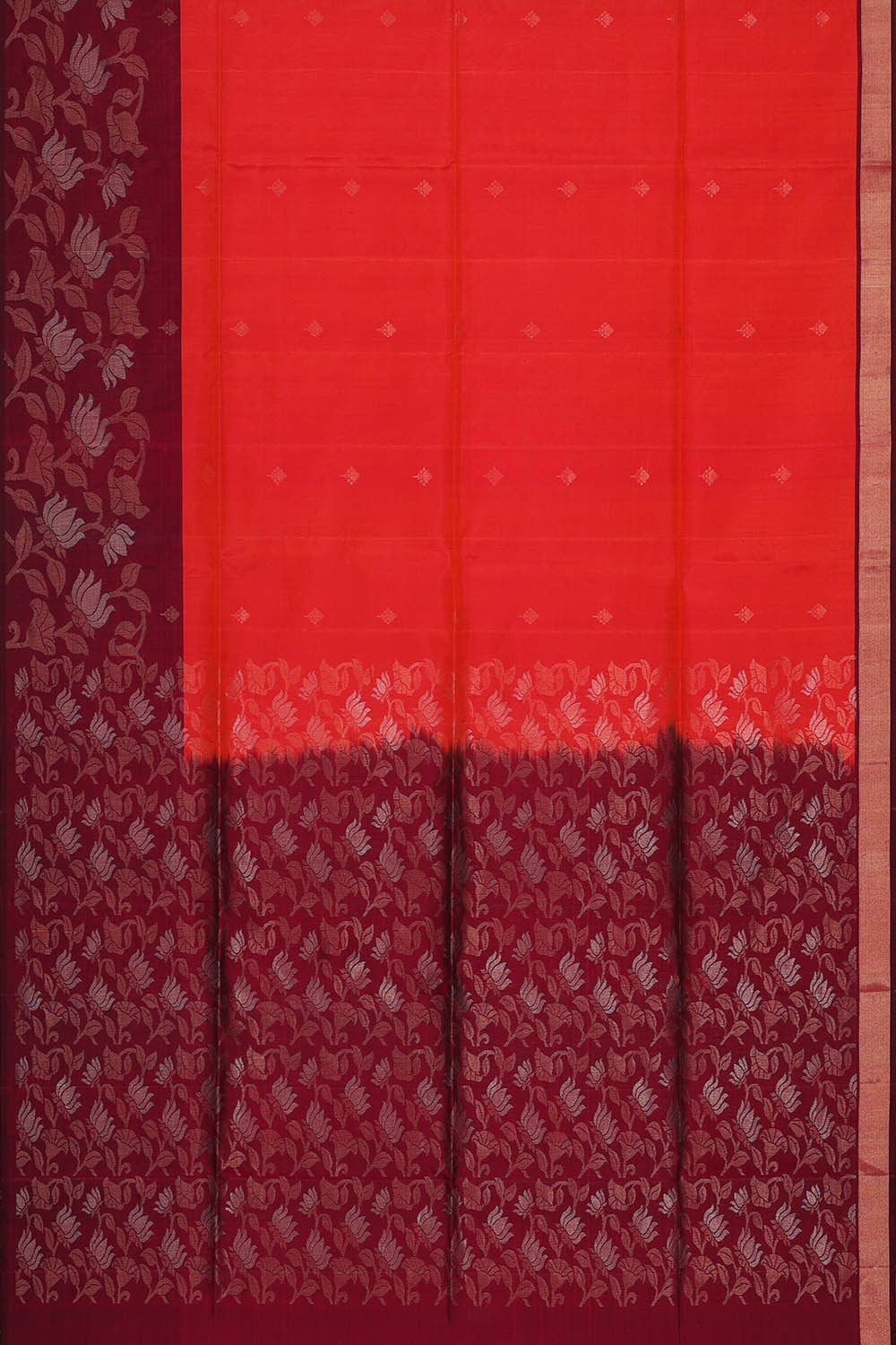 Orange Silk Saree