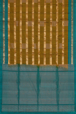 Image of Mehndi Brown Silk Saree