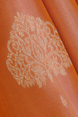 Image of Peach Silk Saree