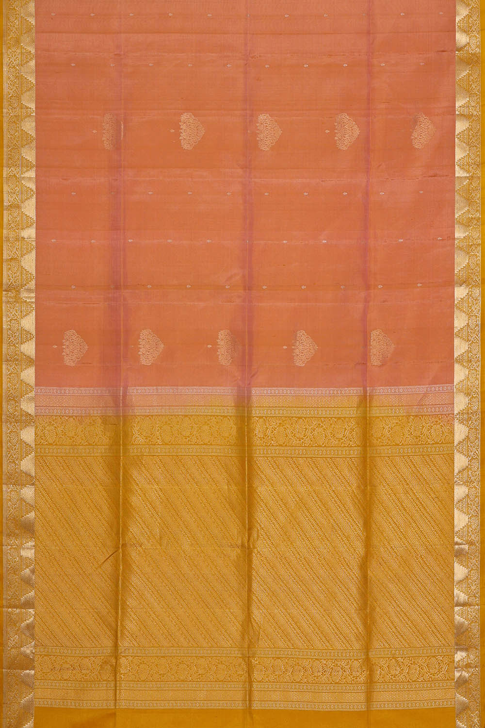 Peach Silk Saree