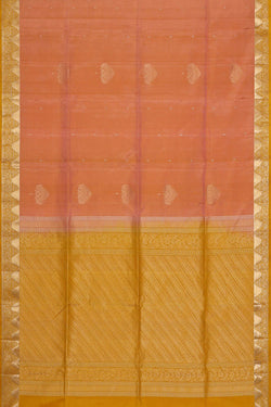 Image of Peach Silk Saree