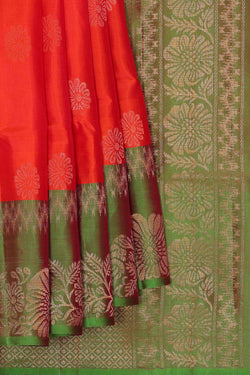 Image of Red Silk Saree