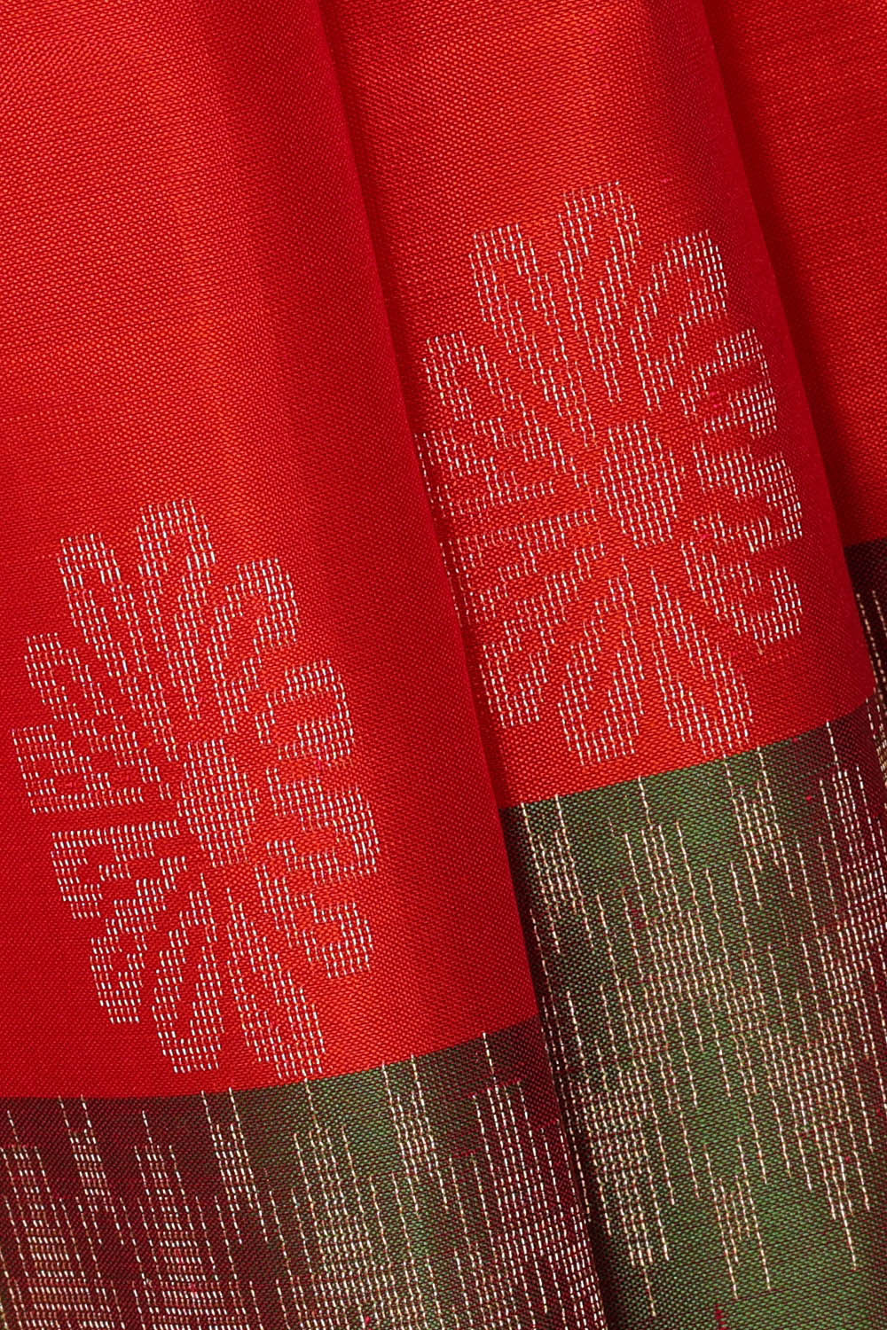 Image of Red Silk Saree