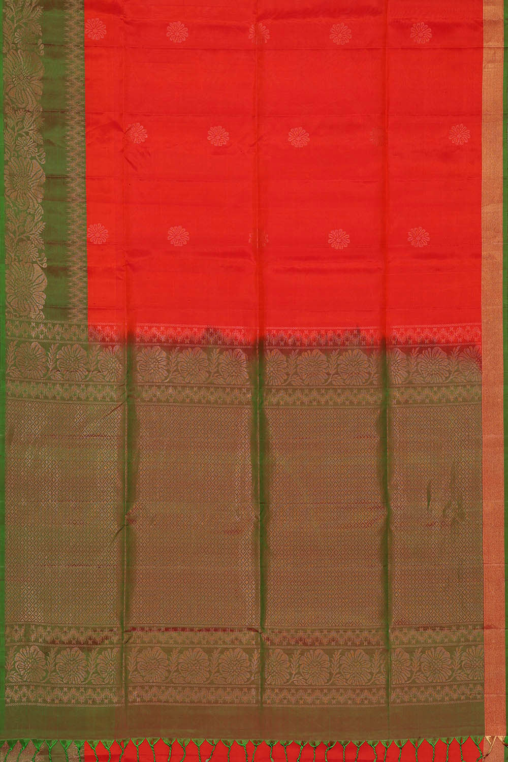 Image of Red Silk Saree