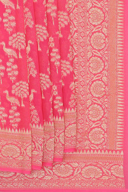 Image of Binny Georgette Pink Saree