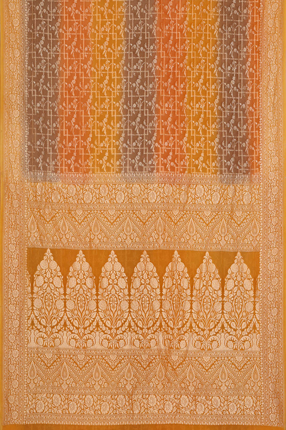 Banarasi Georgette Multicolour Saree