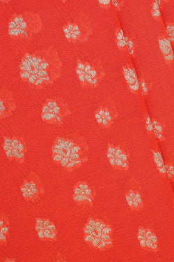 Image of Banarasi Georgette Peach-Pink Saree