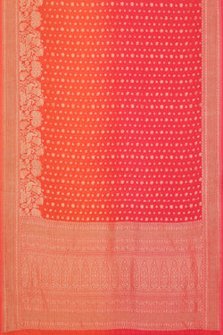 Image of Banarasi Georgette Peach-Pink Saree