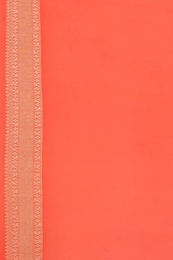 Image of Banarasi Georgette Peach-Pink Saree