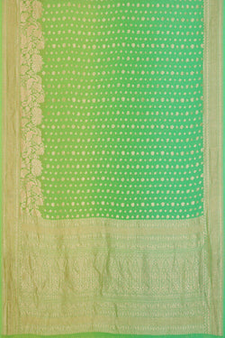 Image of Banarasi Georgette Green Saree