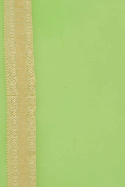 Image of Banarasi Georgette Green Saree