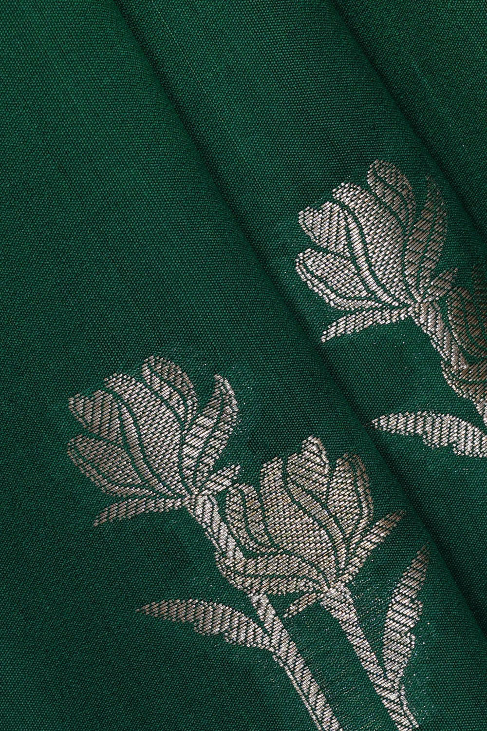 Dark Green Silk Saree