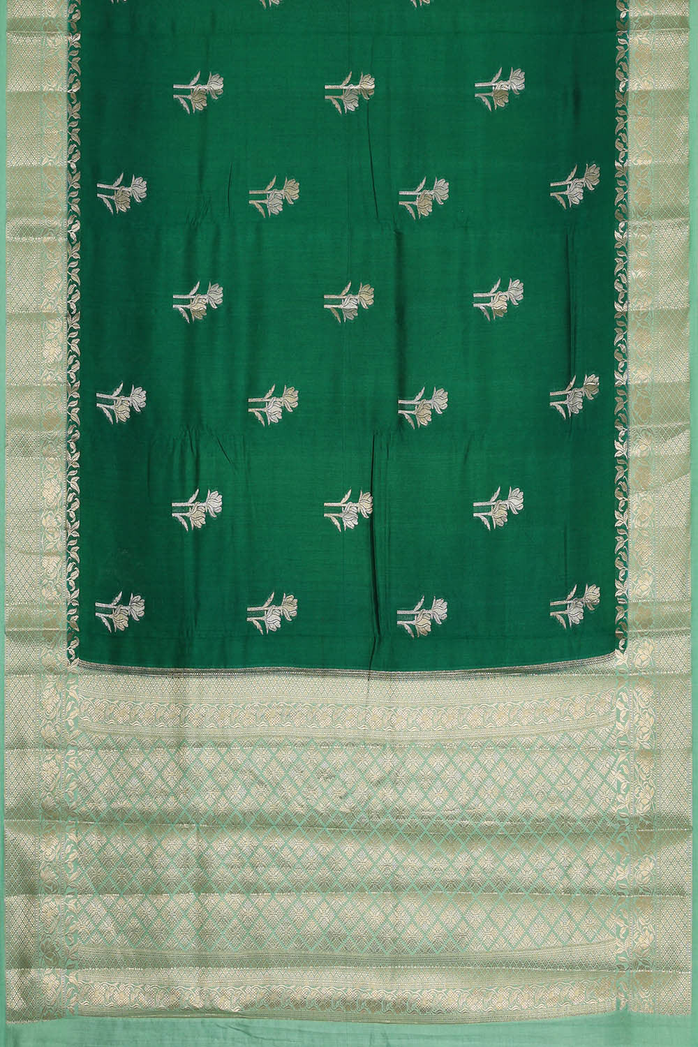 Dark Green Silk Saree