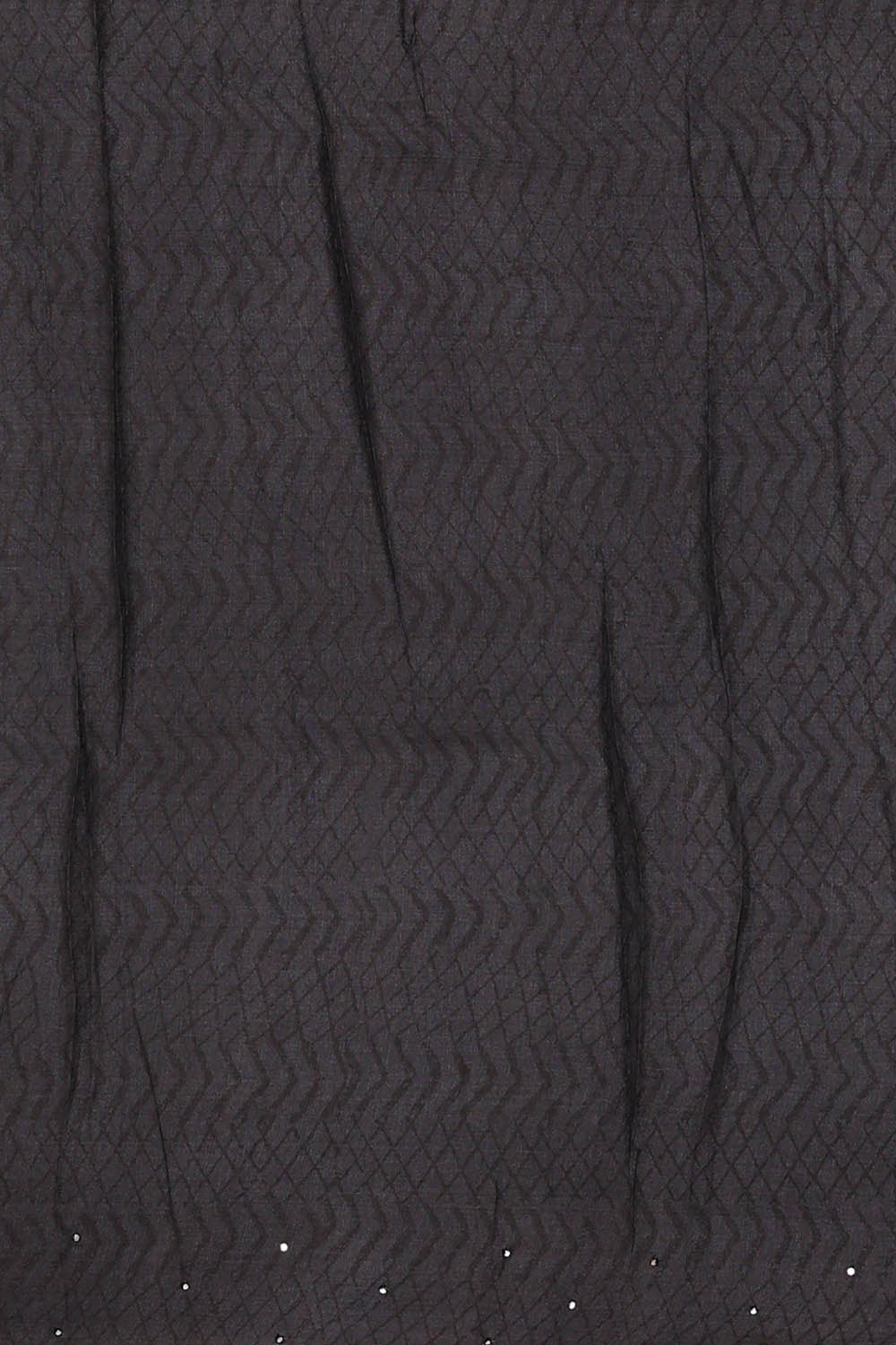 Image of Printed Tussar Cream-Grey Saree