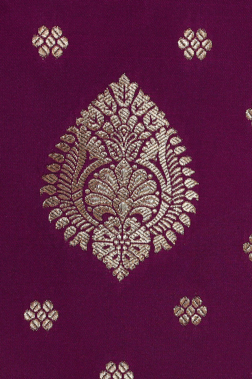 Image of Banarasi Silk Purple Saree