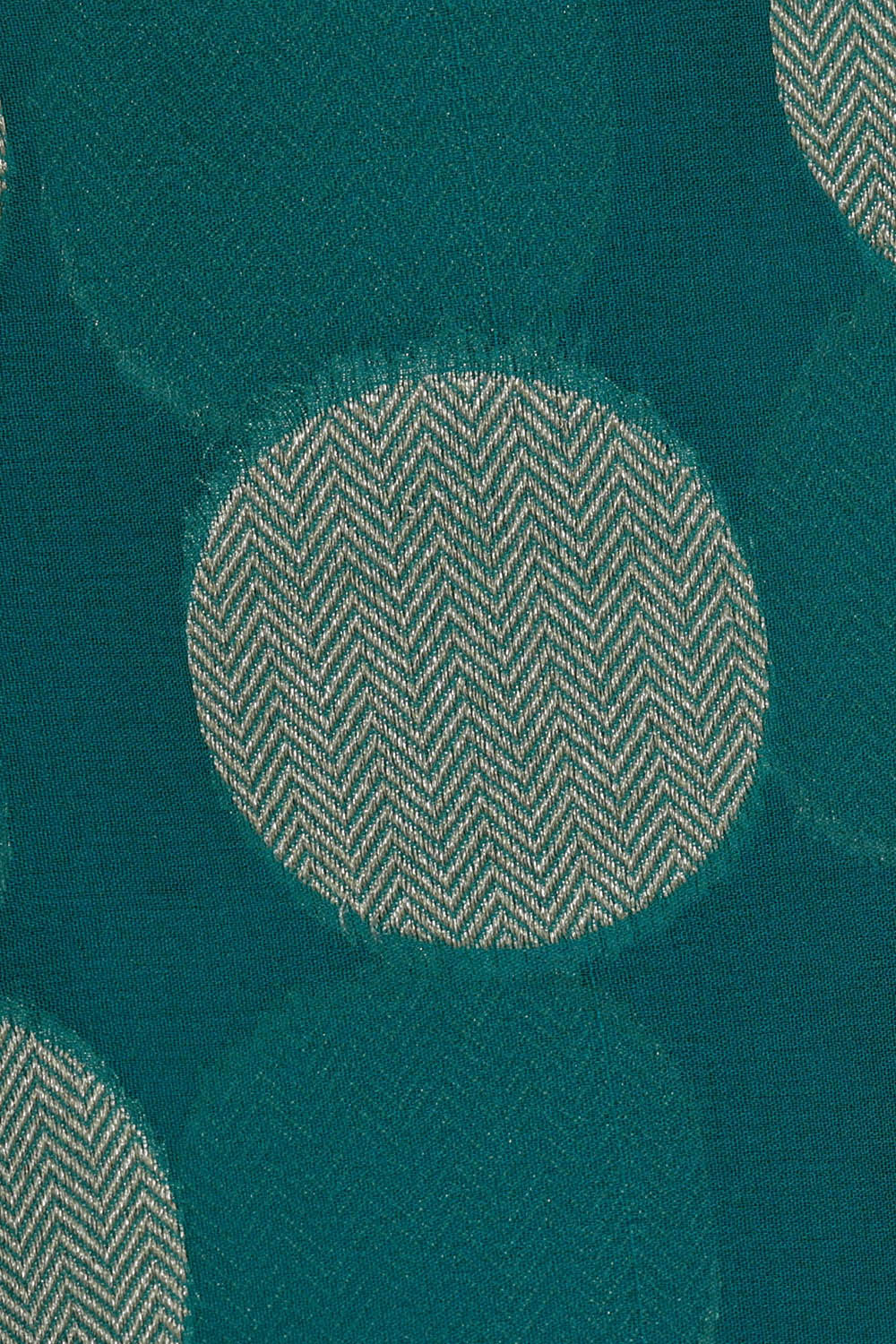 Image of Banarasi Georgette Teal Blue Saree