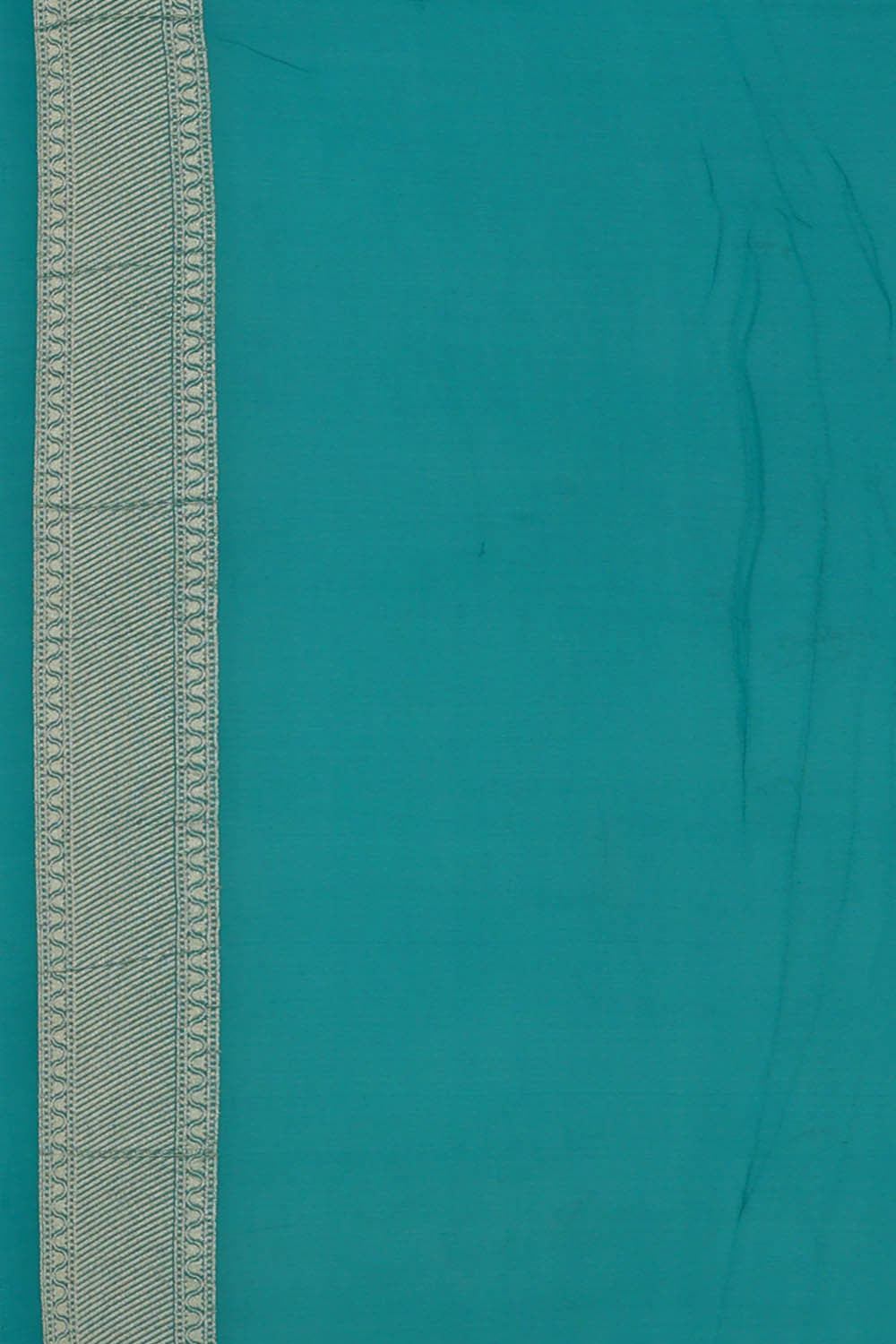Image of Banarasi Georgette Teal Blue Saree