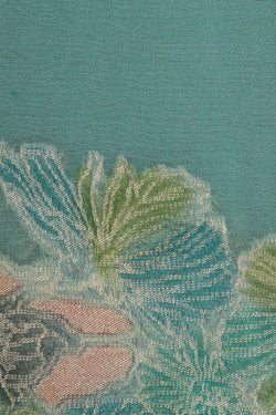 Image of Banarasi Georgette Sea Blue Saree