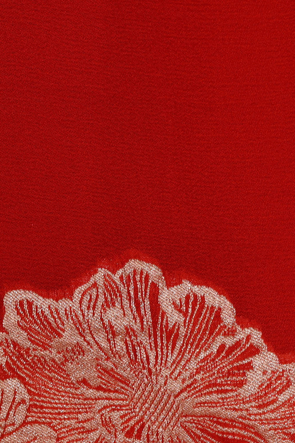 Image of Banarasi Georgette Crepe Red Saree