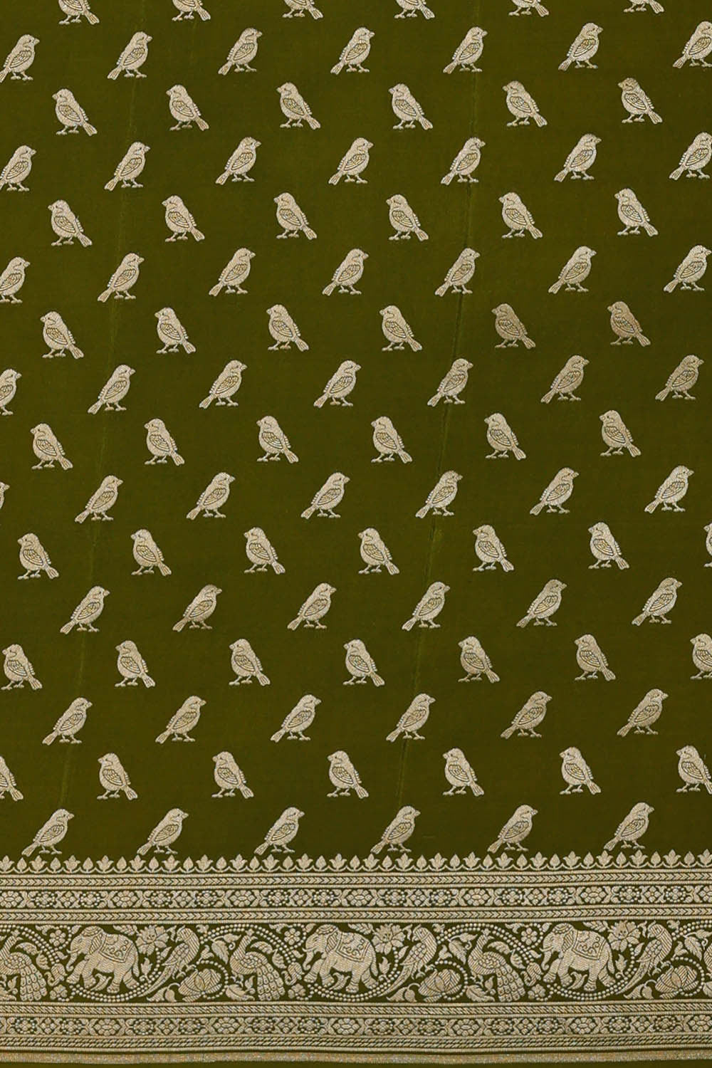 Image of Banarasi Crepe Red Saree