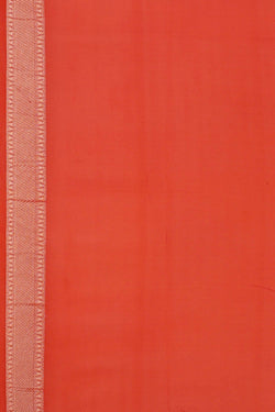 Image of Banarasi Georgette Crepe Dark Orange Saree