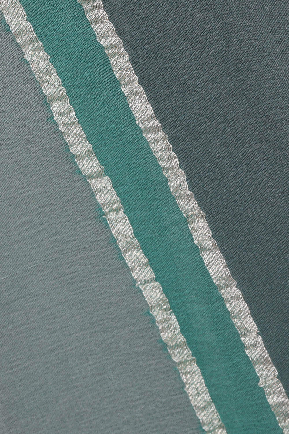 Image of Banarasi Georgette Crepe Grey-Green Saree