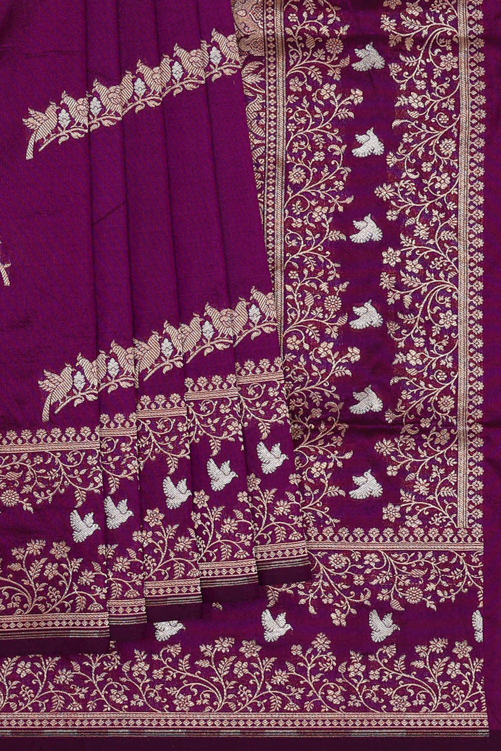Banarasi Silk Purple Saree