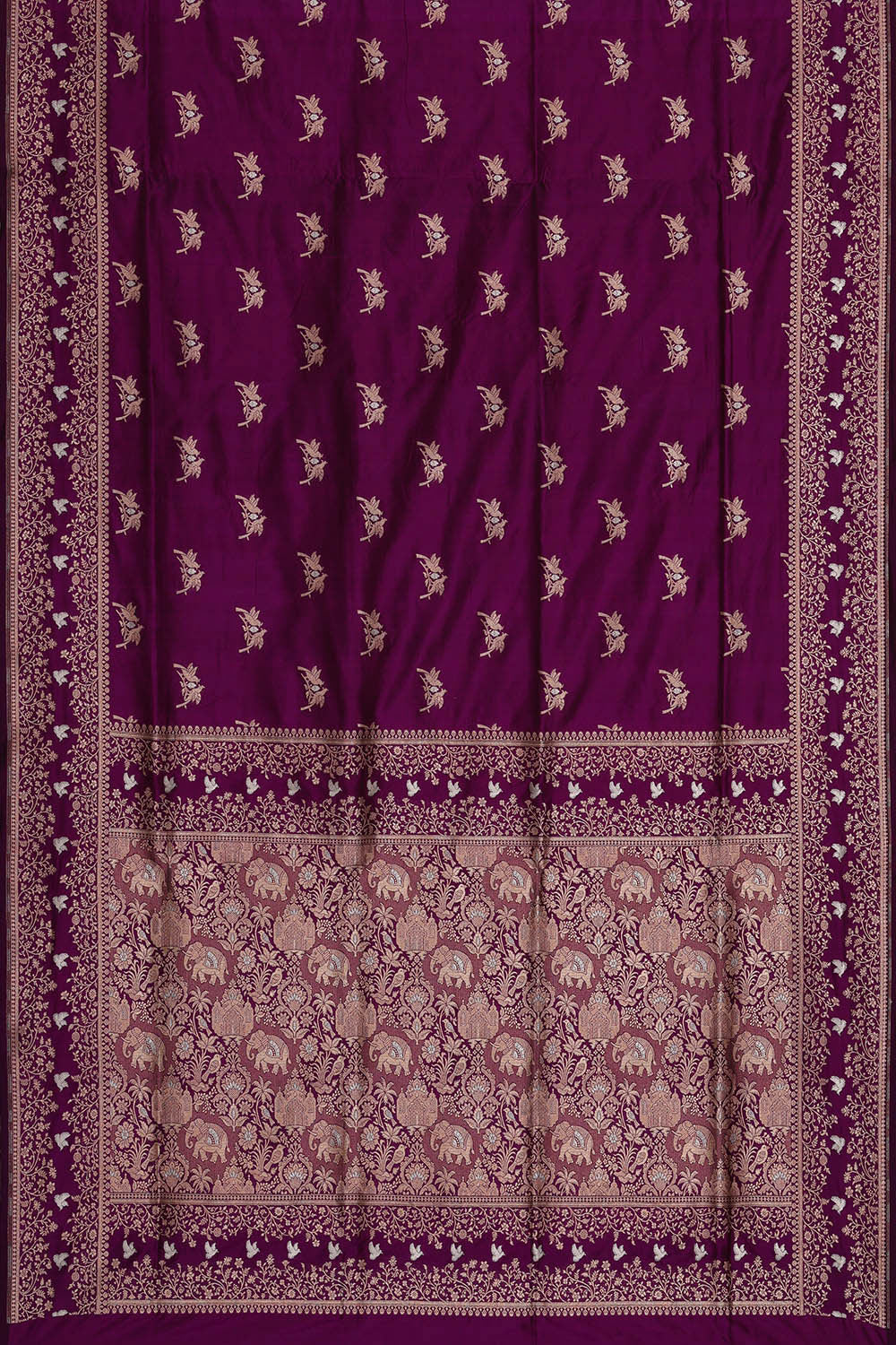Banarasi Silk Purple Saree