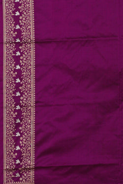 Image of Banarasi Silk Purple Saree