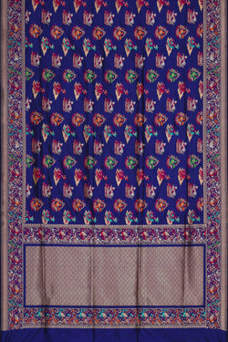 Image of Banarasi Silk Royal Blue Saree