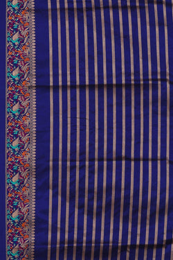 Image of Banarasi Silk Royal Blue Saree