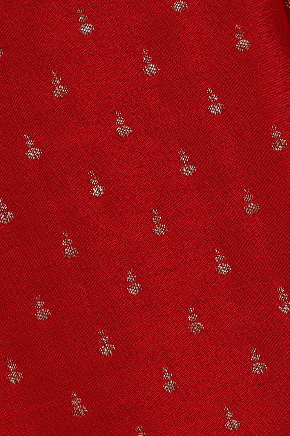 Banarasi Crepe Red Saree