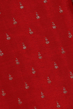 Image of Banarasi Crepe Red Saree