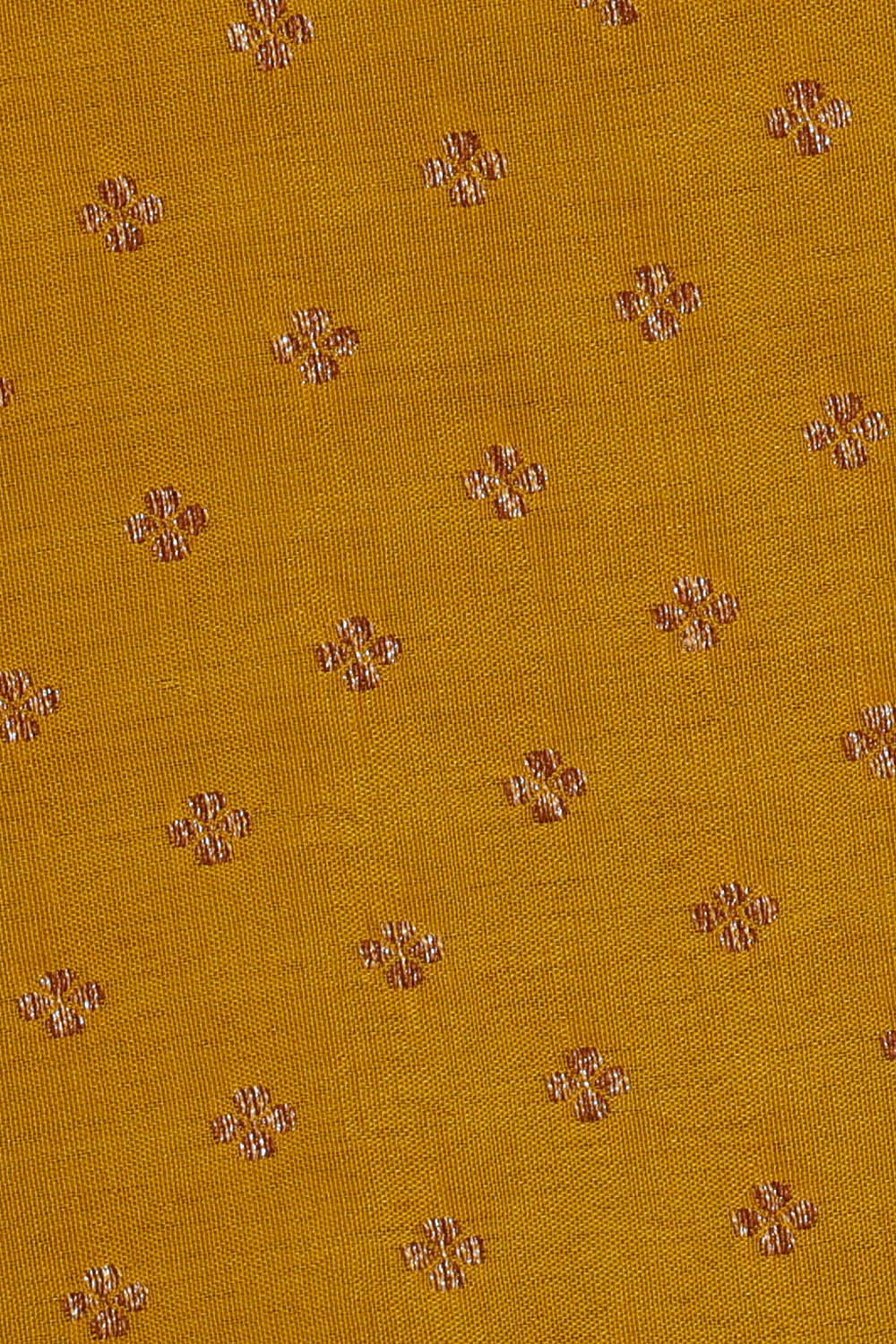 Banarasi Crepe Mustard Yellow Saree