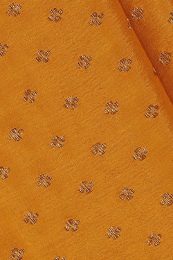 Image of Banarasi Crepe Mustard Yellow Saree