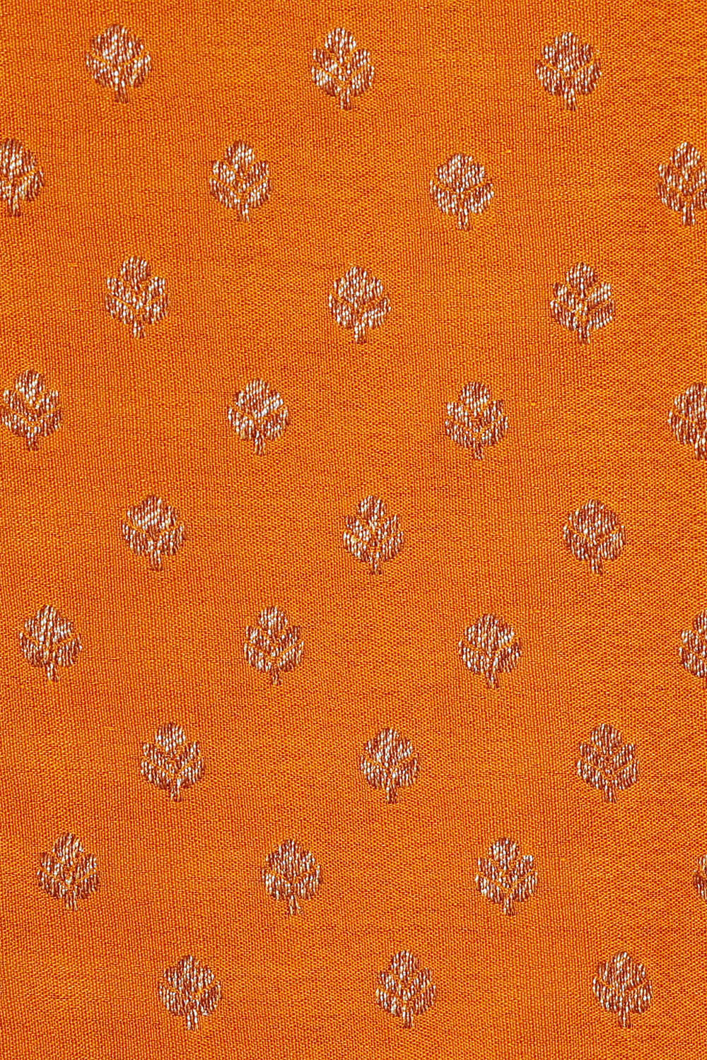 Image of Banarasi Crepe Mustard Yellow Saree